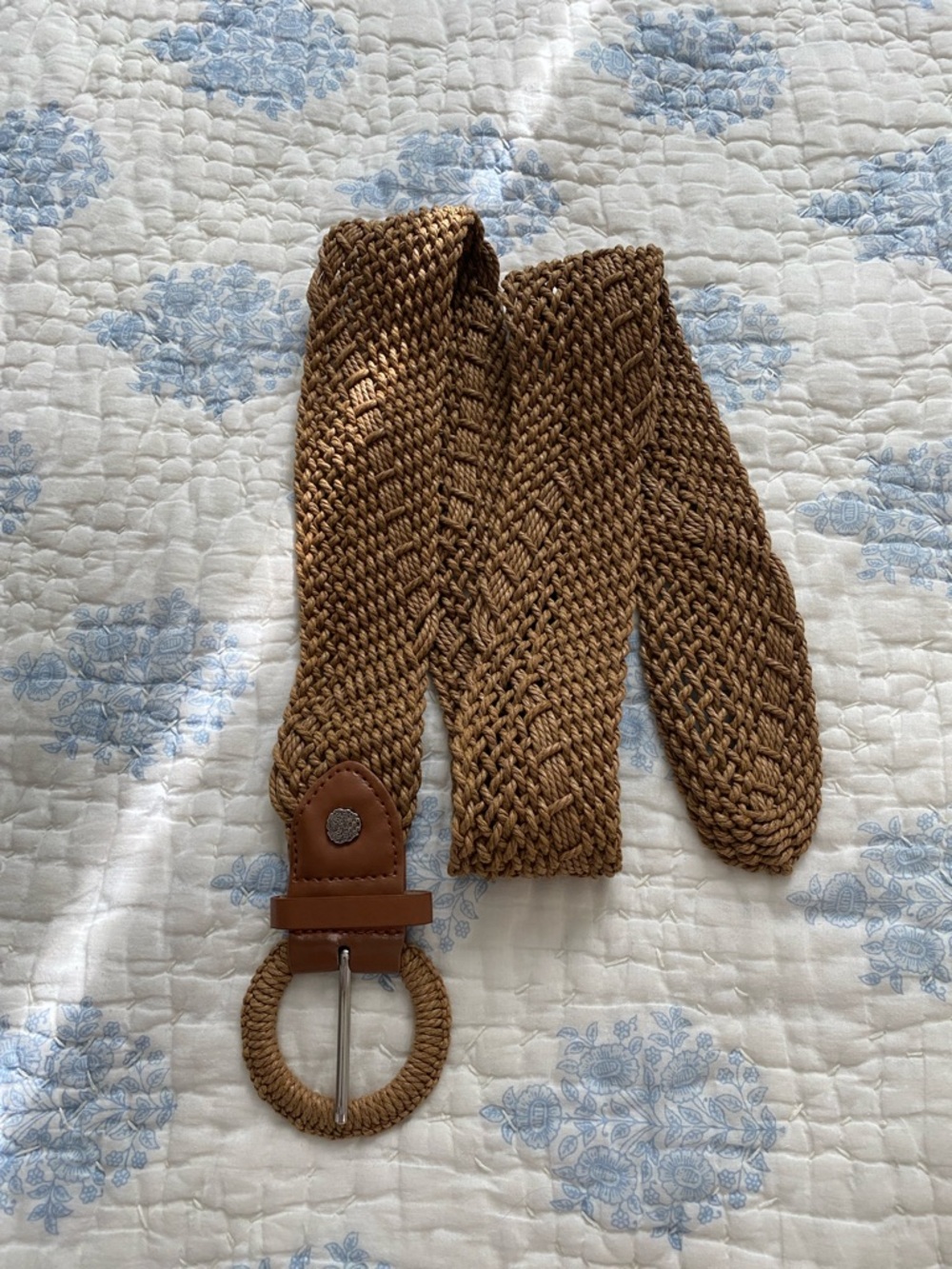 Woven Braided Brown Women's Belt